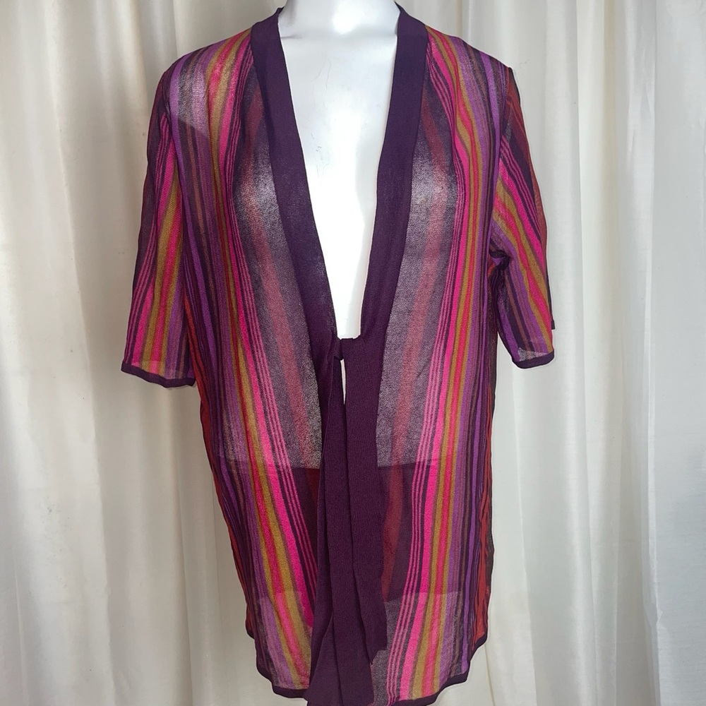 Soft Surroundings striped loose kimono